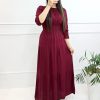 پیراهن ساحلی مدل خسته آستین سه ربع