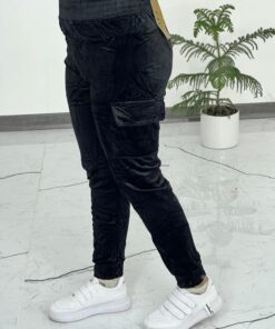 شلوار مخمل تک جیب کارگو 763 - Image 6