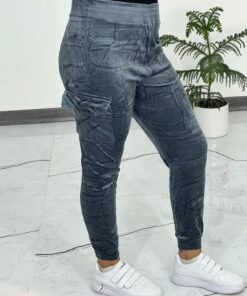 شلوار مخمل تک جیب کارگو 763 - Image 7