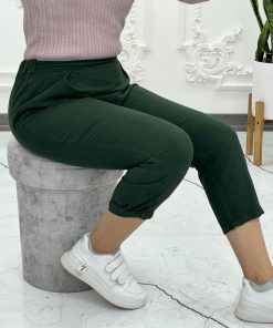 شلوار الیاف خمره ای 1279 - Image 4