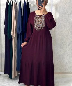 پیراهن ساحلی نقش دار طرح آیدا