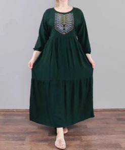 پیراهن ساحلی نقش دار طرح آیدا 3981 - Image 7