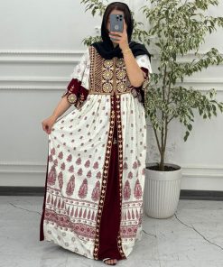 پیراهن ساحلی منجق دوزی هندی 6011