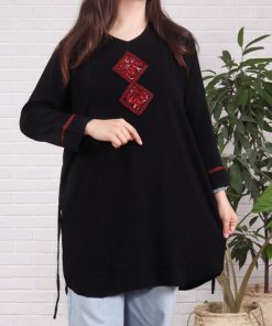 تونیک تاشلی سنتی مشکی 1306