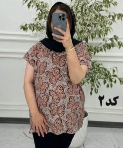 Alternative view of بلوز نخی خارجی طرح دار 3035