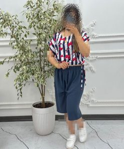 کراپ شلوارک نخی و ابروبادی