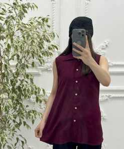 Alternative view of بلوز حلقه ای نخی 3039