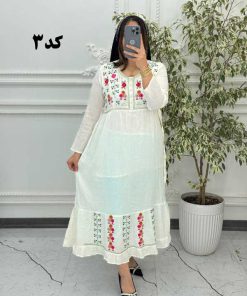 Alternative view of پیراهن آستین بلند گلدوزی گلناز 6069