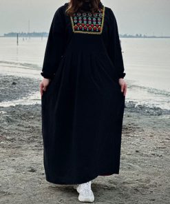 Alternative view of پیراهن لینن گلدوزی ماهور 6100