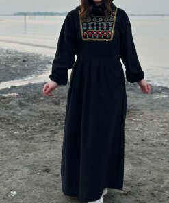 پیراهن لینن گلدوزی ماهور
