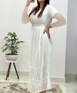 پیراهن ساحلی سلن آستین کوتاه 6141 - Image 5