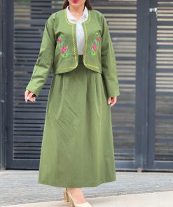 کت دامن لنین گلدوزی 852