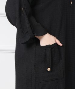 پیراهن مانتویی کوک دوزی 6923 - Image 6
