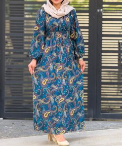 Alternative view of پیراهن نخی طرح ترمه 6948