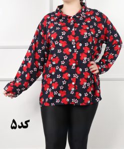 Alternative view of شومیز نخی  طرح دار 6987