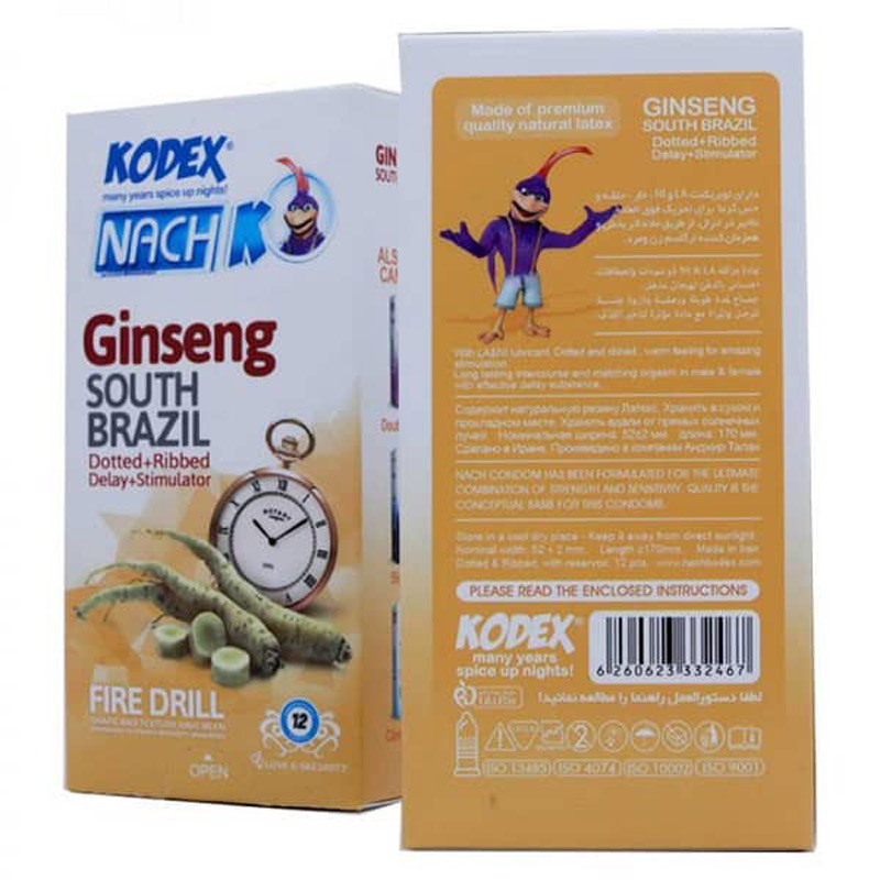 کاندوم جنسینگ تاخیری و خاردار کدکس مدل Ginseng بسته ?? عددی 6994 - Image 3