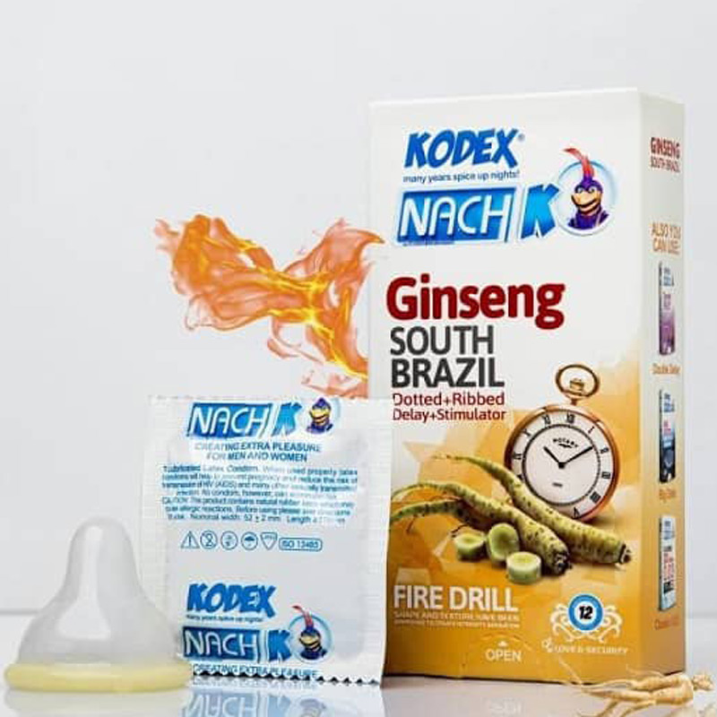 کاندوم جنسینگ تاخیری و خاردار کدکس مدل Ginseng بسته ?? عددی 6994 - Image 2