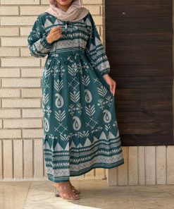 پیراهن فلور طرح ترمه 7039