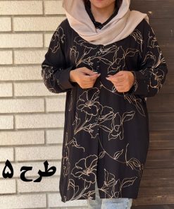 شومیز دکمه دار  خامه دوزی 6988 - Image 4