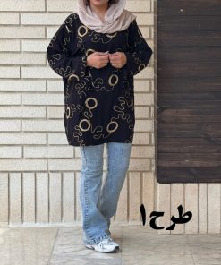 شومیز خامه دوزی آستین گره