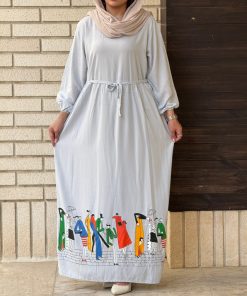 ساحلی نخی طرح بازار 7158 - Image 4