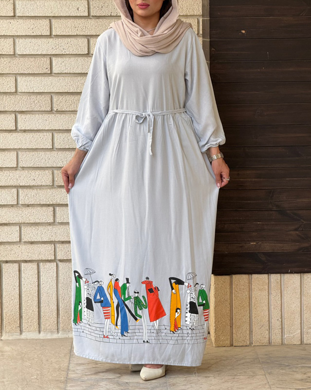 ساحلی نخی طرح بازار 7158 - Image 4