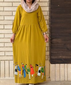 ساحلی نخی طرح بازار 7158 - Image 6