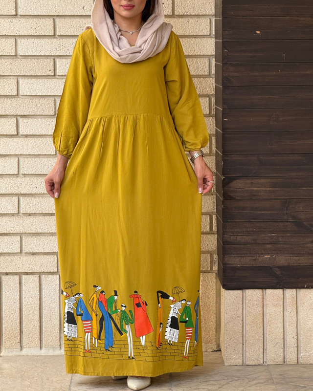 ساحلی نخی طرح بازار 7158 - Image 6