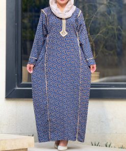 Alternative view of پیراهن یال یقه گلدوزی گل دار 7202