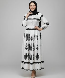 پیراهن ساحلی وارداتی طرح نقشینه 7309 - Image 6