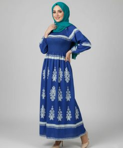 پیراهن ساحلی وارداتی طرح نقشینه 7309 - Image 7