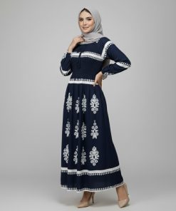 پیراهن ساحلی وارداتی طرح نقشینه 7309 - Image 8