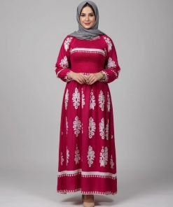 پیراهن ساحلی وارداتی طرح نقشینه 7309 - Image 9