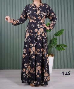 پیراهن کلوش فلور# 7344