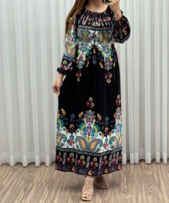 Alternative view of ساحلی حاشیه دار گل ترمه 7436