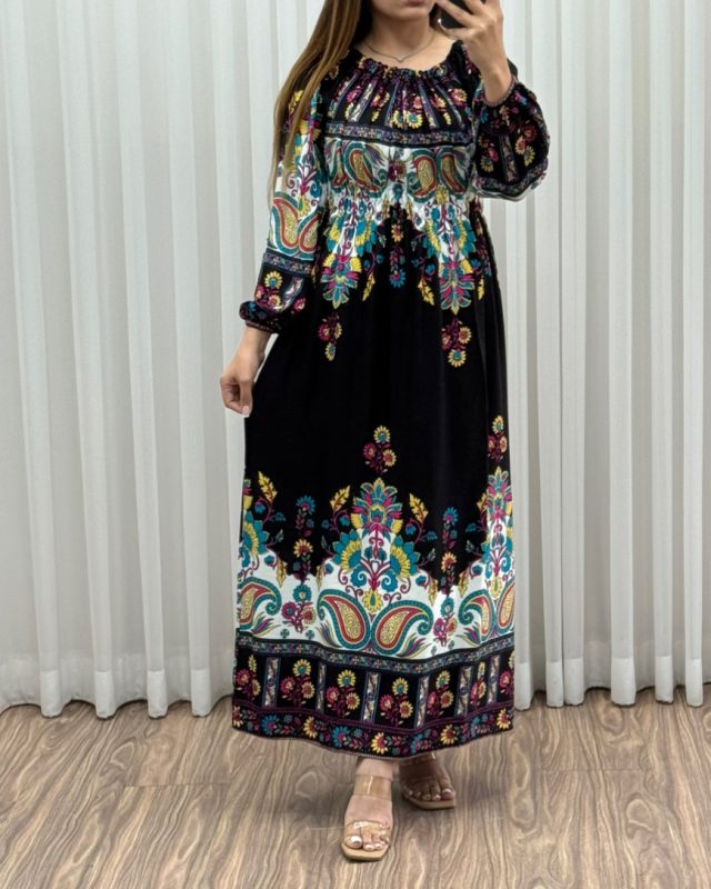 ساحلی حاشیه دار گل ترمه 7436 - Image 2