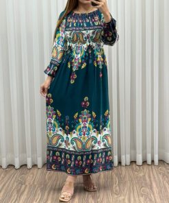 ساحلی حاشیه دار گل ترمه 7436
