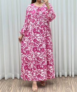ساحلی نخی طرح گل 7450