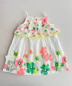 سارافون نخی بچه گانه ترک طرح گل گلی 20049 - Image 3