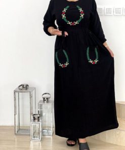 Alternative view of پیراهن ململ گلدوزی دوجیب U7470