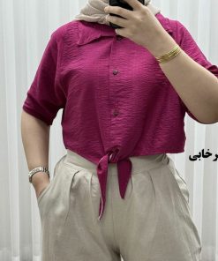 شومیز گره ای بابوس E7489 - Image 6