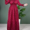 پیراهن فرح گلدار# 7357
