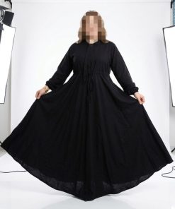 پیراهن تمام کلوش مشکی 7502 - Image 3