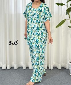 بلوز و شلوار خارجی نخی 7499 - Image 5