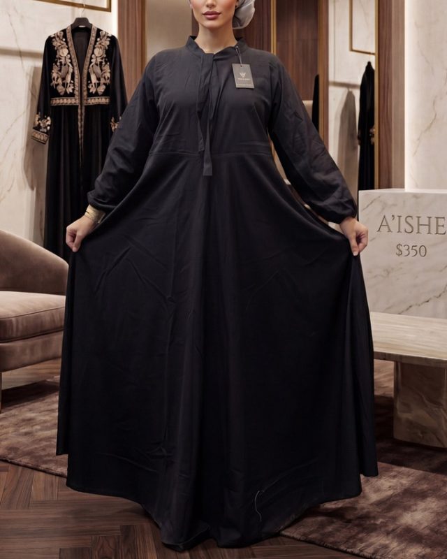 پیراهن تمام کلوش مشکی 7502