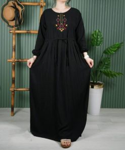 پیراهن ساحلی گلدوزی مارال E7513 - Image 3