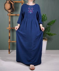 پیراهن ساحلی گلدوزی مارال E7513 - Image 4