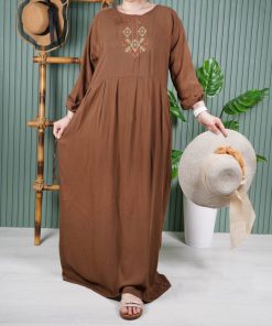پیراهن ساحلی گلدوزی مارال E7513