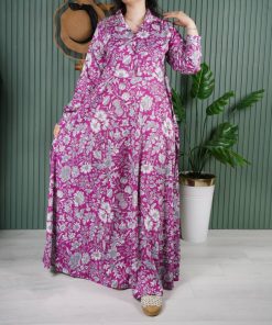 پیراهن ساحلی کلوش ستاره B7519