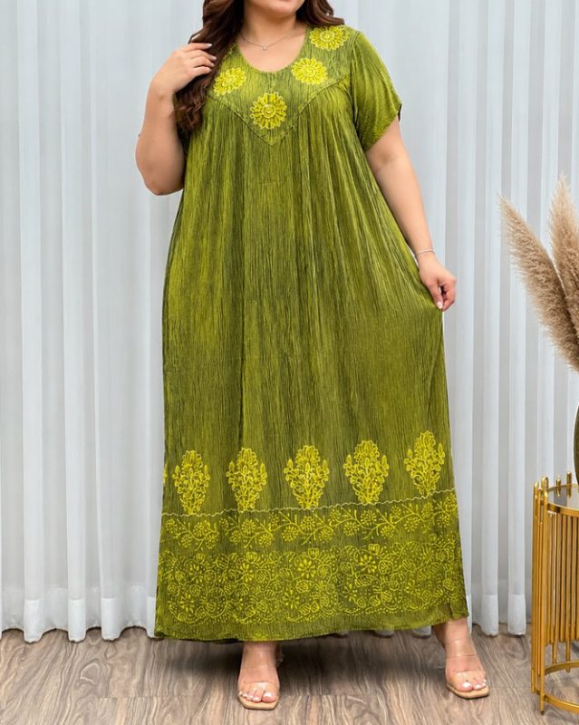 پیراهن کریشه هندی سایزبزرگ 7570 - Image 5
